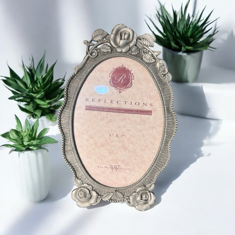 Vintage The Weston Gallery Silver Ornate Photo Frame